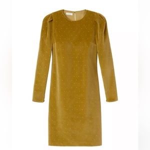 Lafayette 148 New York Mustard Mini Dress